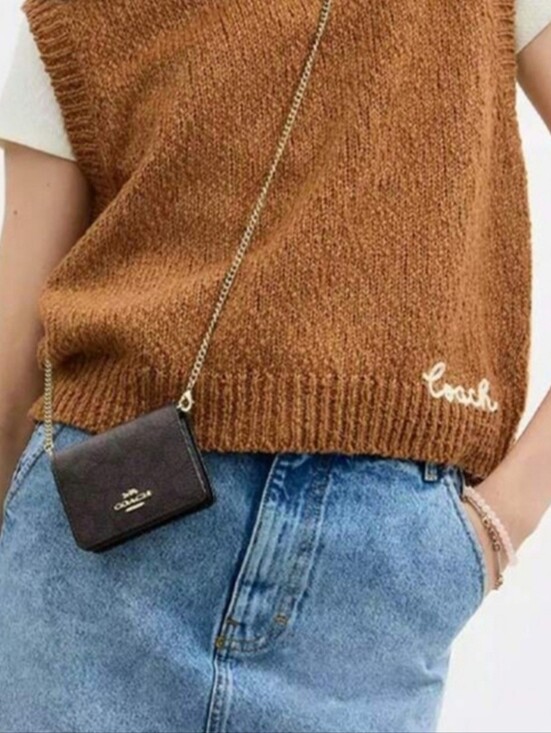 Coach Handbags - COACH Mini Wallet On A ChainIn Signature Jacquard